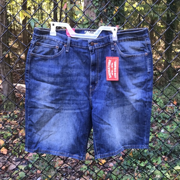 SIGNATURE BY LEVI STRAUSS&CO MENS JEANS SHORTS - Picture 7 of 11